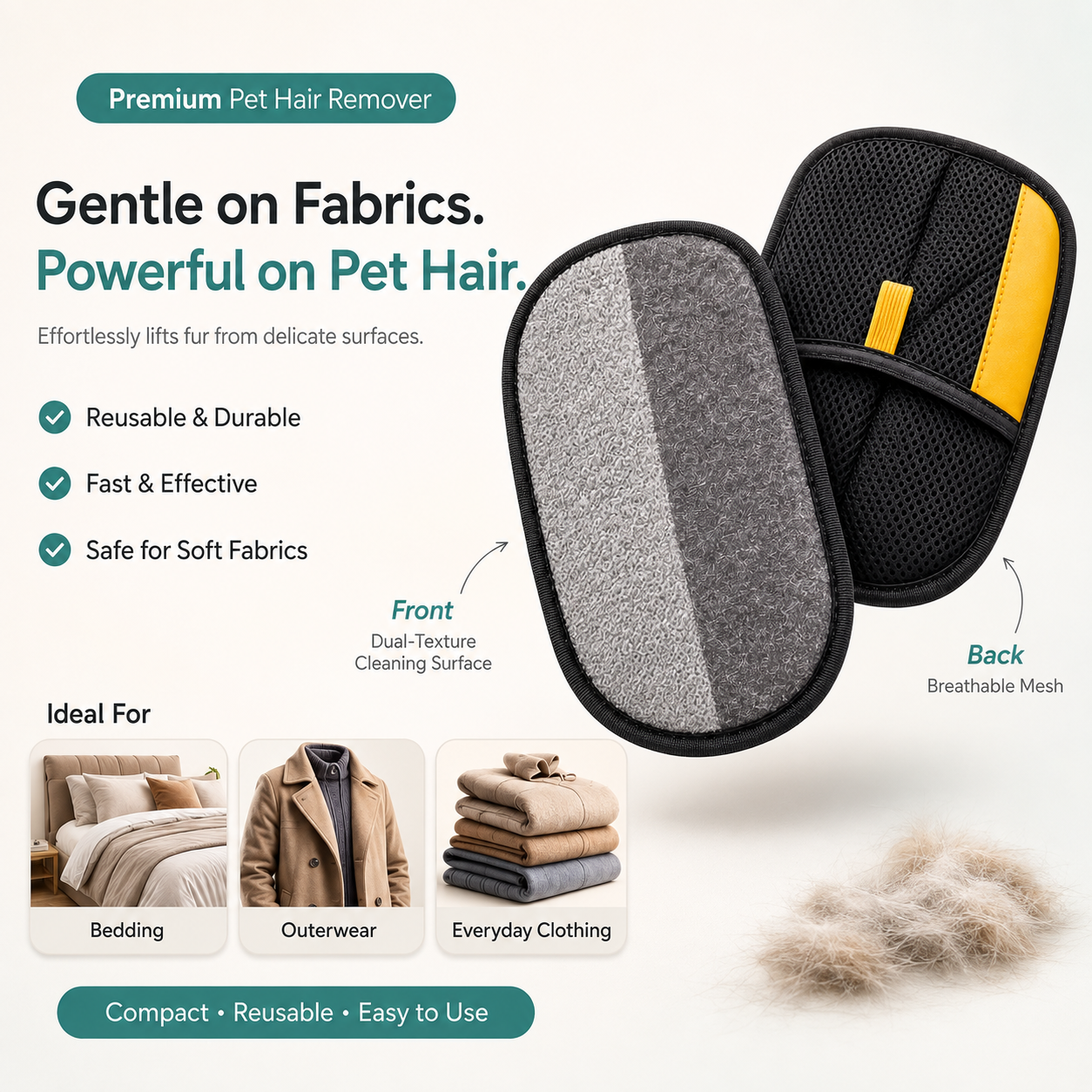 GRIPGROOM™ PRO FUR EXTRACTION PAD